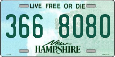 NH license plate 3668080