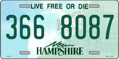 NH license plate 3668087