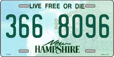 NH license plate 3668096