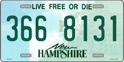 NH license plate 3668131