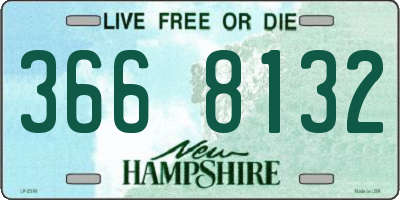 NH license plate 3668132