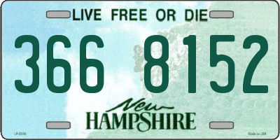 NH license plate 3668152