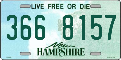 NH license plate 3668157