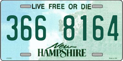 NH license plate 3668164