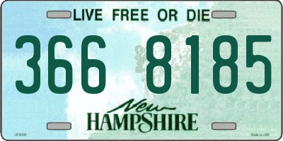 NH license plate 3668185