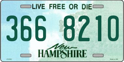 NH license plate 3668210