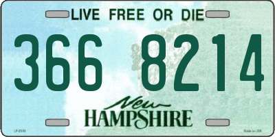 NH license plate 3668214