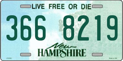 NH license plate 3668219