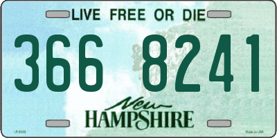 NH license plate 3668241