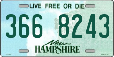 NH license plate 3668243