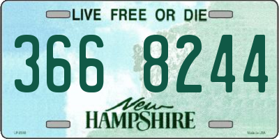 NH license plate 3668244