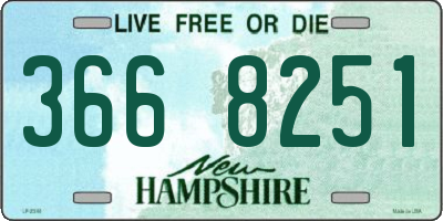 NH license plate 3668251