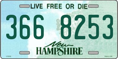 NH license plate 3668253