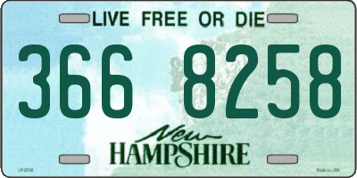 NH license plate 3668258