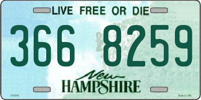 NH license plate 3668259