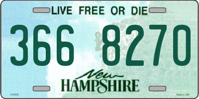 NH license plate 3668270