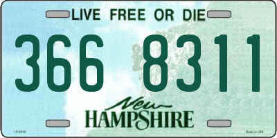 NH license plate 3668311