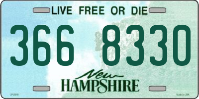 NH license plate 3668330