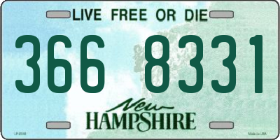 NH license plate 3668331