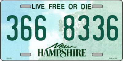 NH license plate 3668336