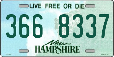 NH license plate 3668337