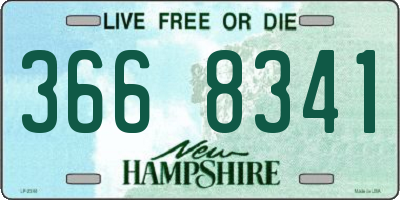NH license plate 3668341