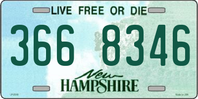 NH license plate 3668346