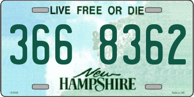 NH license plate 3668362
