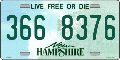 NH license plate 3668376