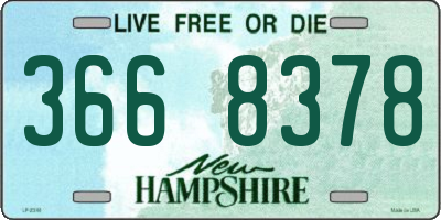 NH license plate 3668378