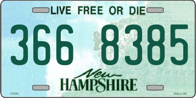 NH license plate 3668385