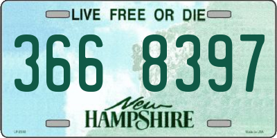 NH license plate 3668397