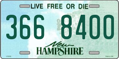 NH license plate 3668400