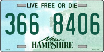 NH license plate 3668406