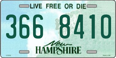 NH license plate 3668410