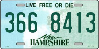 NH license plate 3668413