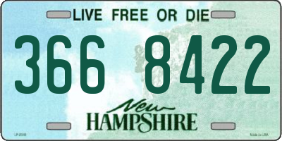 NH license plate 3668422