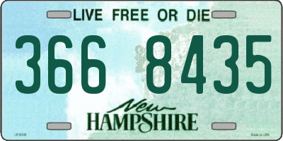 NH license plate 3668435