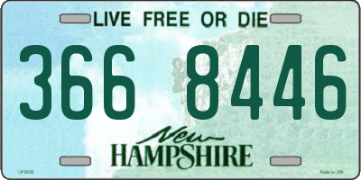NH license plate 3668446