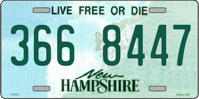 NH license plate 3668447