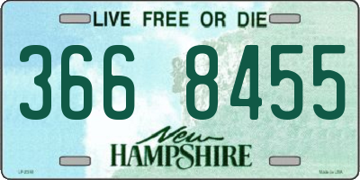 NH license plate 3668455