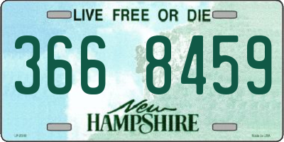 NH license plate 3668459