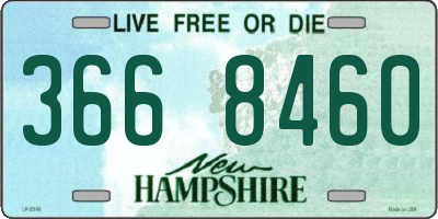 NH license plate 3668460