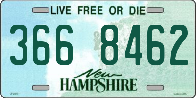 NH license plate 3668462