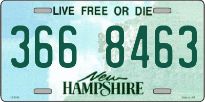 NH license plate 3668463