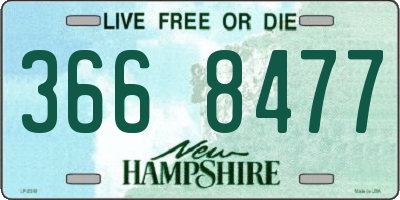 NH license plate 3668477