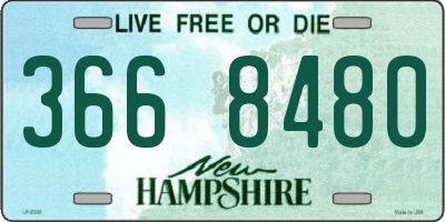 NH license plate 3668480