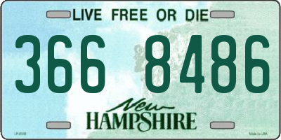 NH license plate 3668486