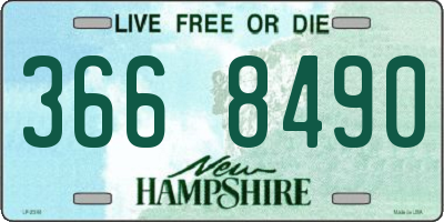 NH license plate 3668490