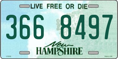 NH license plate 3668497